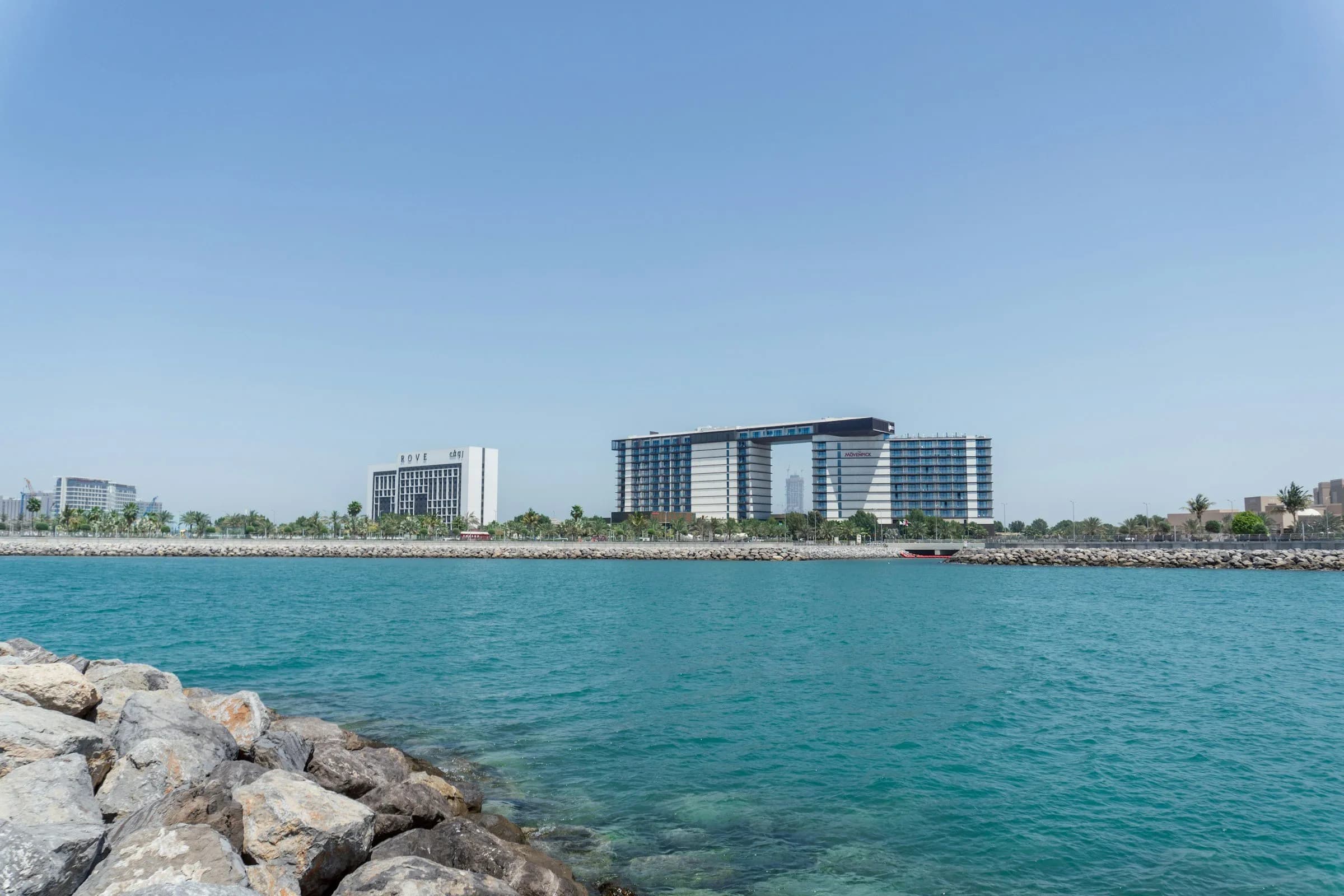 Waterfront buildings on Al Marjan Island, Ras Al Khaimah